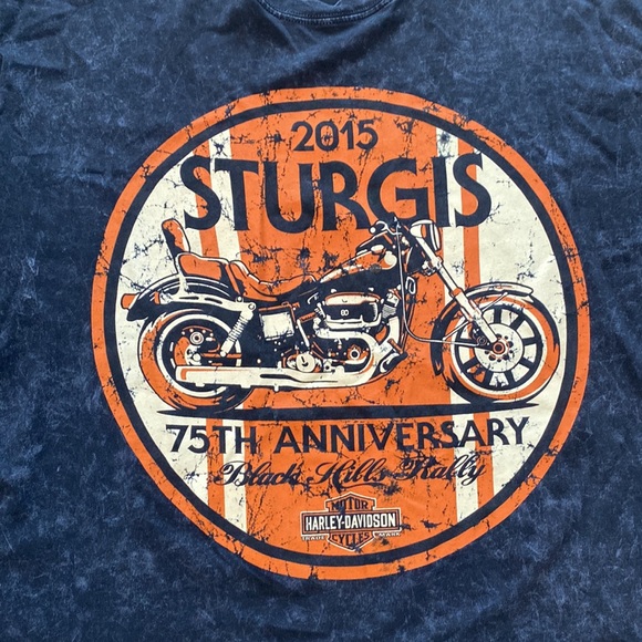 EUC Vintage Style 2015 Harley Davidson T-shirt - Picture 2 of 5